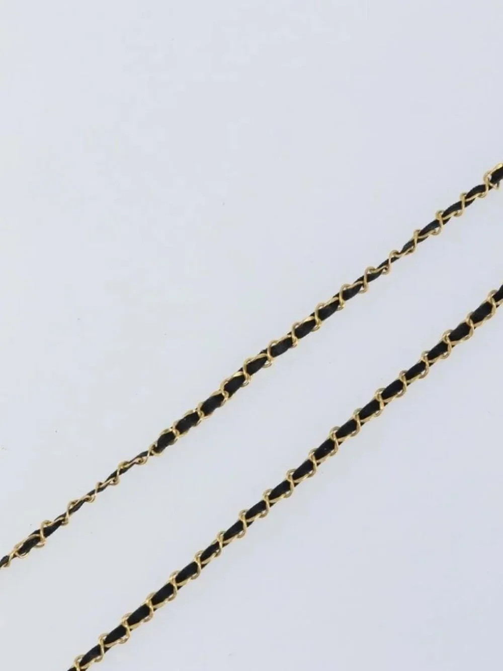 CHANEL Perfume Necklace metal Gold CC Auth mr1750
